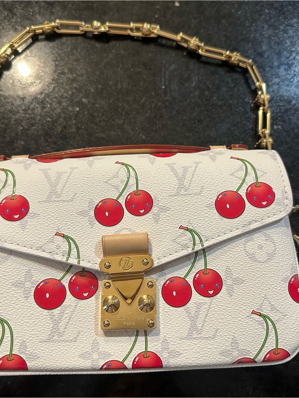 Louis Vuitton x Takashi Murakami Cherry Pochette Metis East West